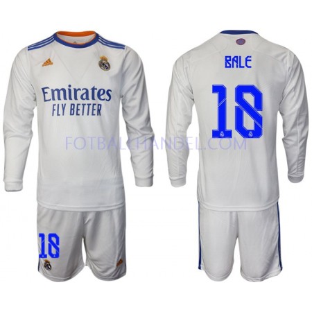 Barn Fotballdrakter Real Madrid Bale 18 Hjemme 2021-22 Langermet